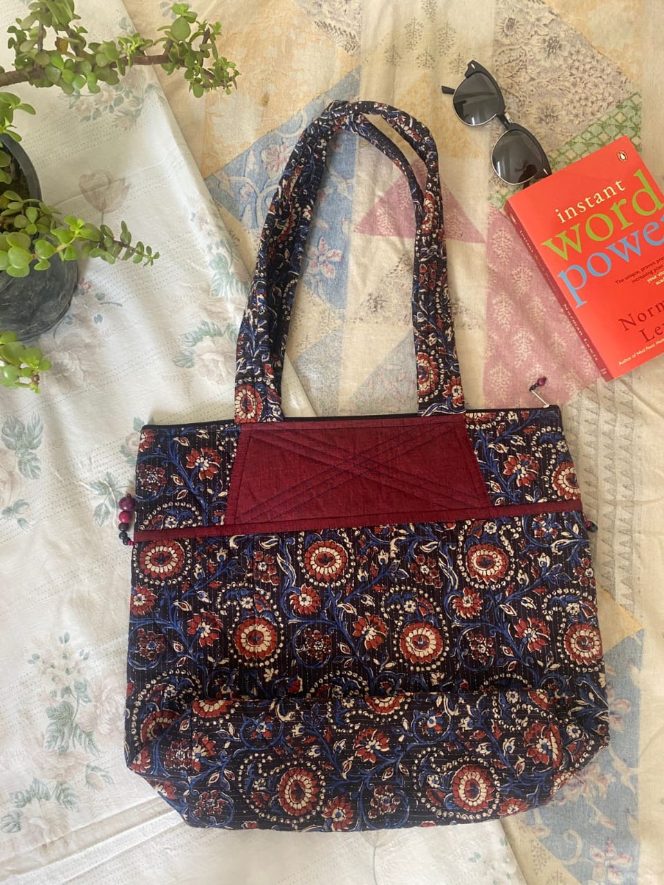 Quilted Cotton Tote Bags