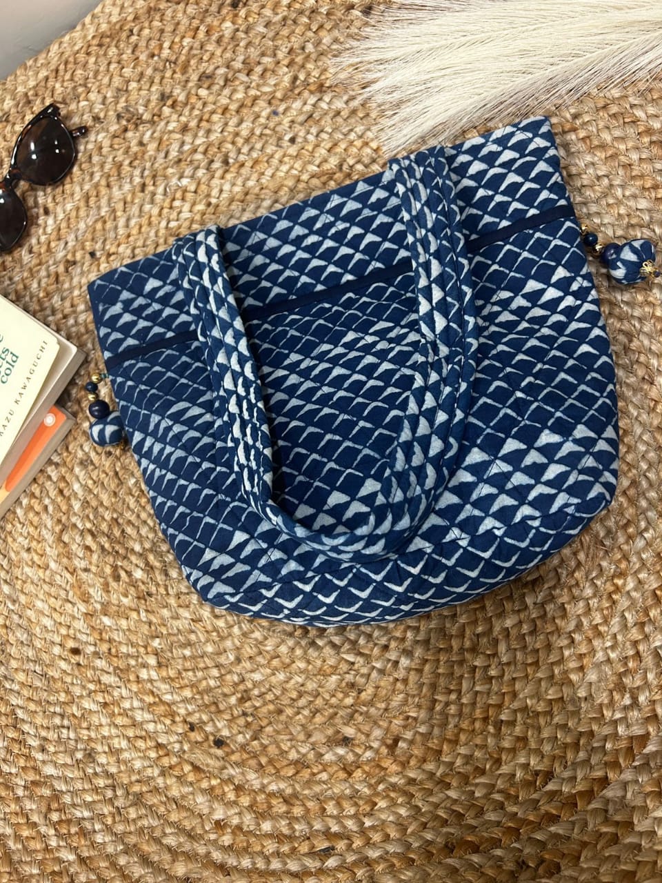 Quilted Mini Cotton Tote Bags