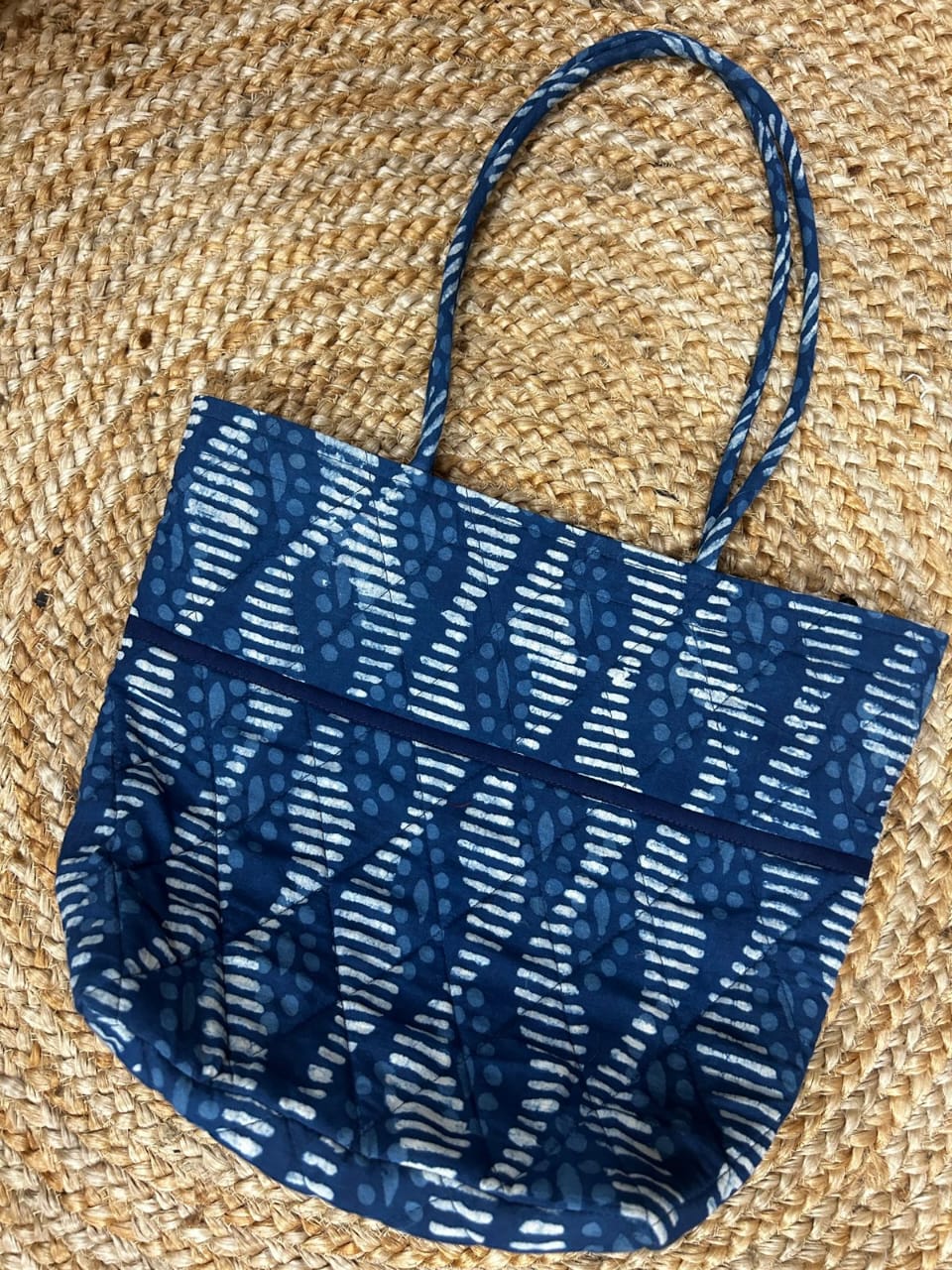 Quilted Mini Cotton Tote Bags