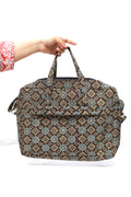 Brown Ajrakh Print Handcrafted Laptop Bag