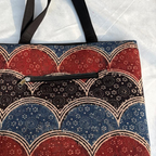 Maroon and Indigo Ajrakh Shoulder bag