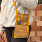 Yellow Quilted Sling Bag