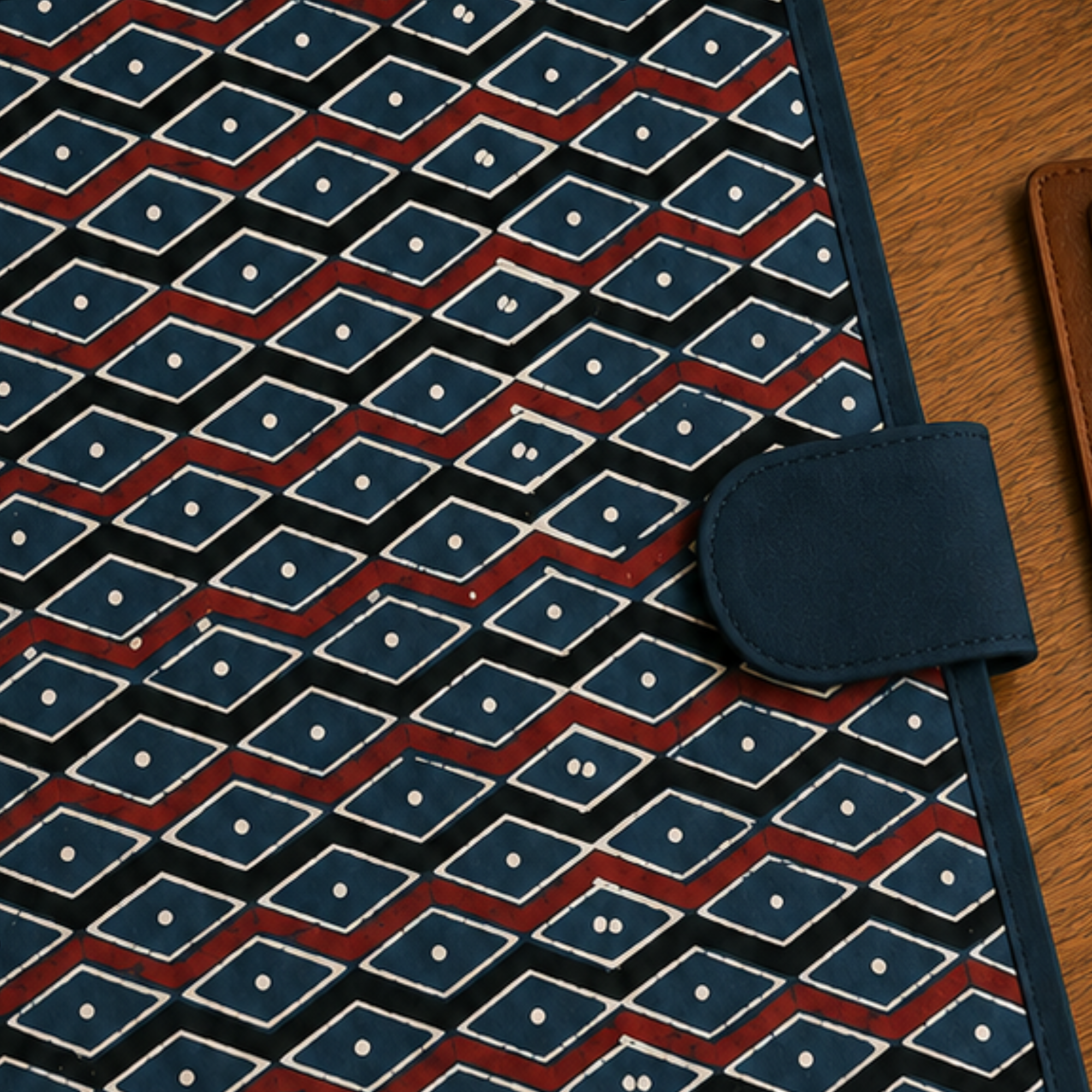 Handcrafted File Folder - Navy Blue