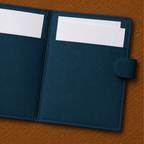 Handcrafted File Folder - Navy Blue Stripes
