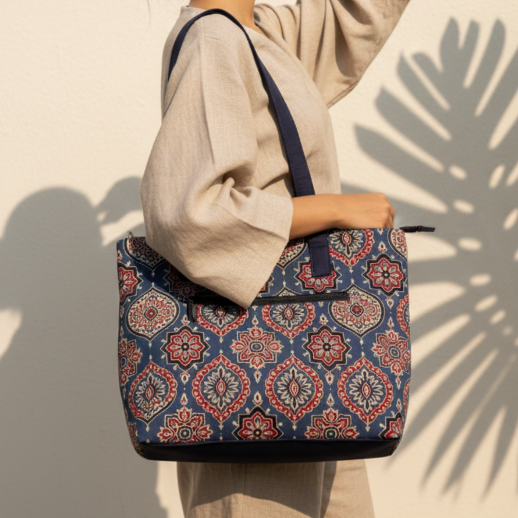 Indigo Ajrakh Shoulder bag
