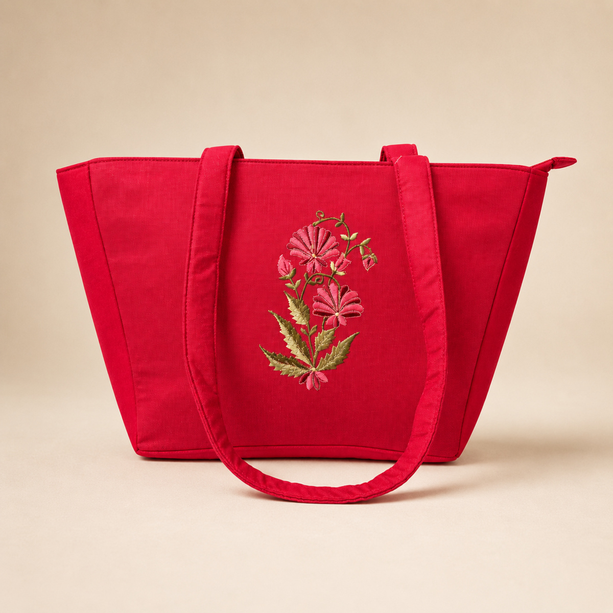 Maroon Embroidered Bag