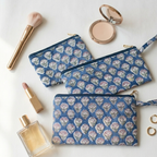 Blue Set of Three Multipurpose pouch