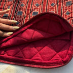 Maroon Ajrakh Quilted Laptop Sleeve