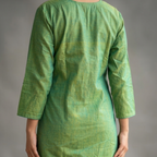 Green Handloom Cotton Kurta