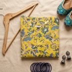Yellow Handblock Print Cotton Kurta