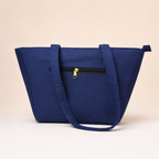 Navy Blue Embroidered Bag