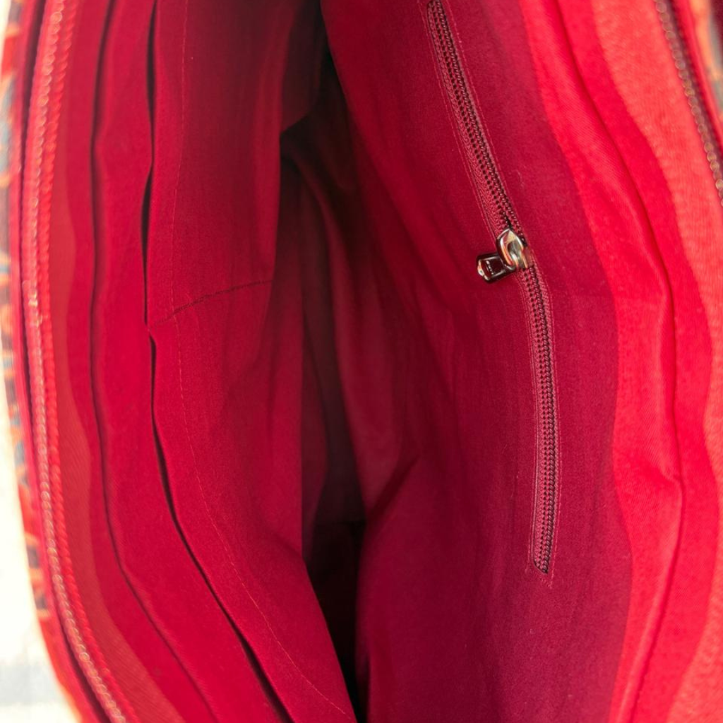 Maroon Ajrakh Shoulder bag