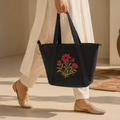 Black Embroidered Bag