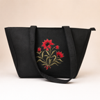 Black Embroidered Bag