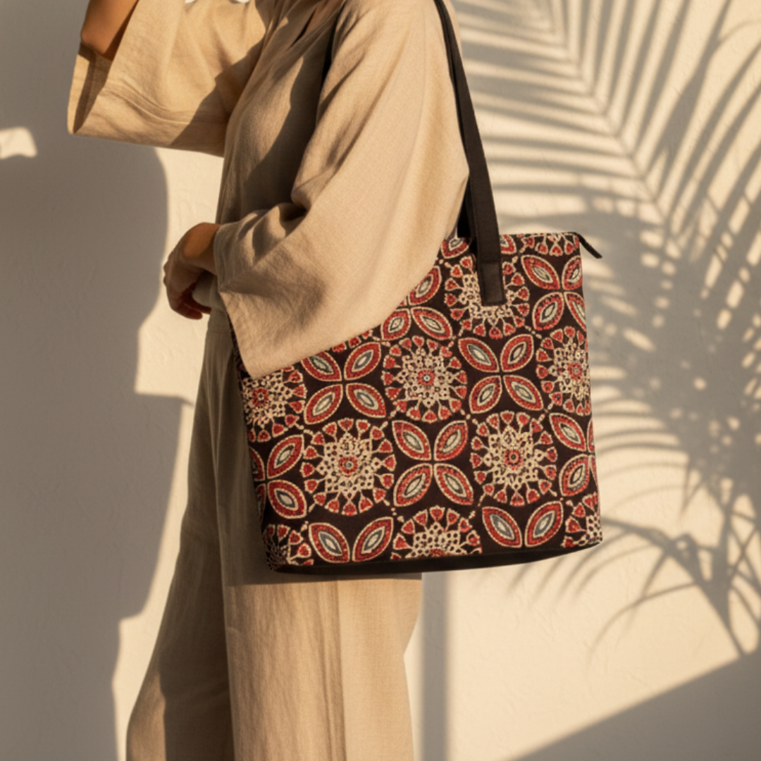 Black Ajrakh Shoulder bag