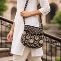Black Quilted Potli Bag