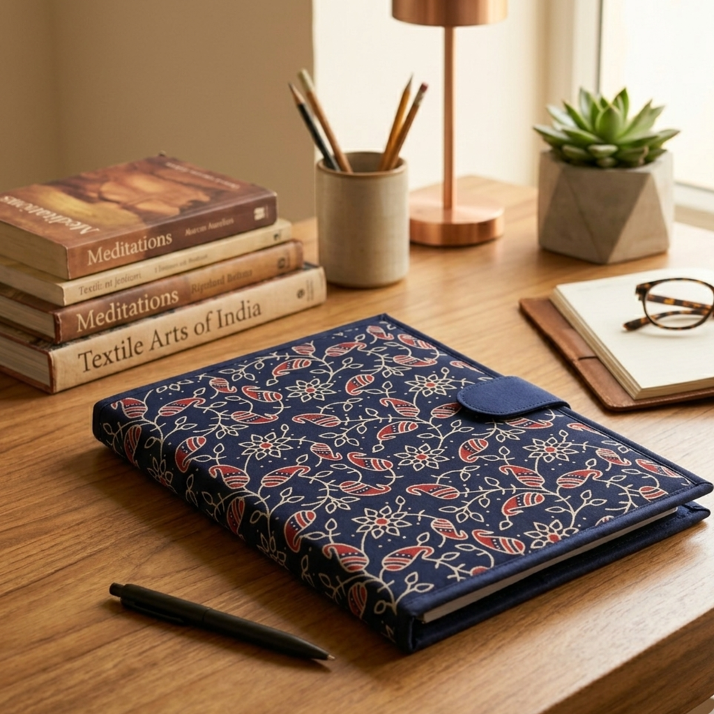 Indigo Handcrafted File Folder