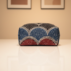 Classic Indigo & Maroon Small Handbag