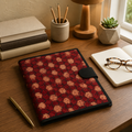 Handcrafted File Folder - Maroon Ajrakh