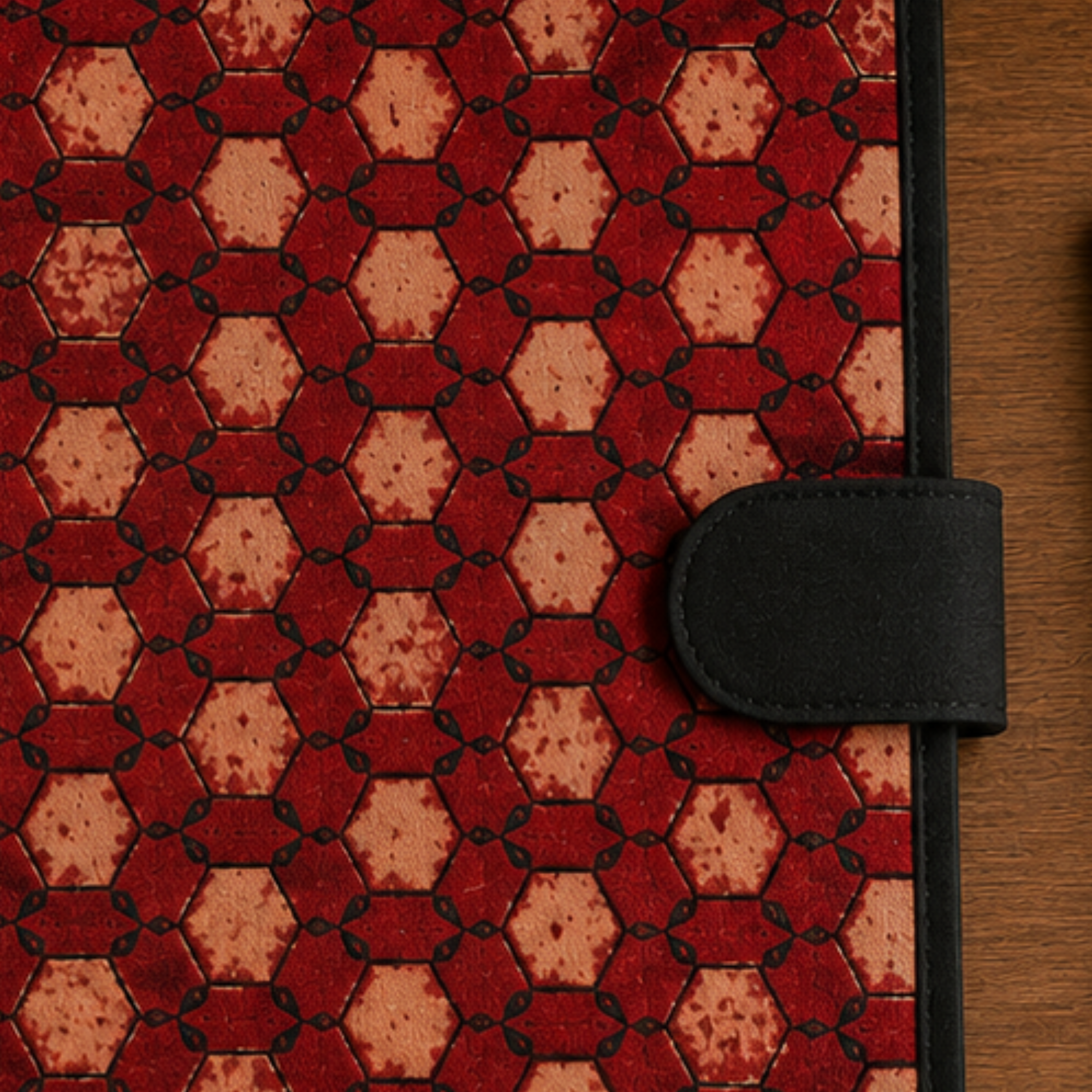 Handcrafted File Folder - Maroon Ajrakh