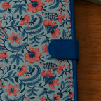 Handcrafted File Folder - Blue Handblock Print
