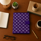 Handcrafted File Folder - Purple Handblock Print