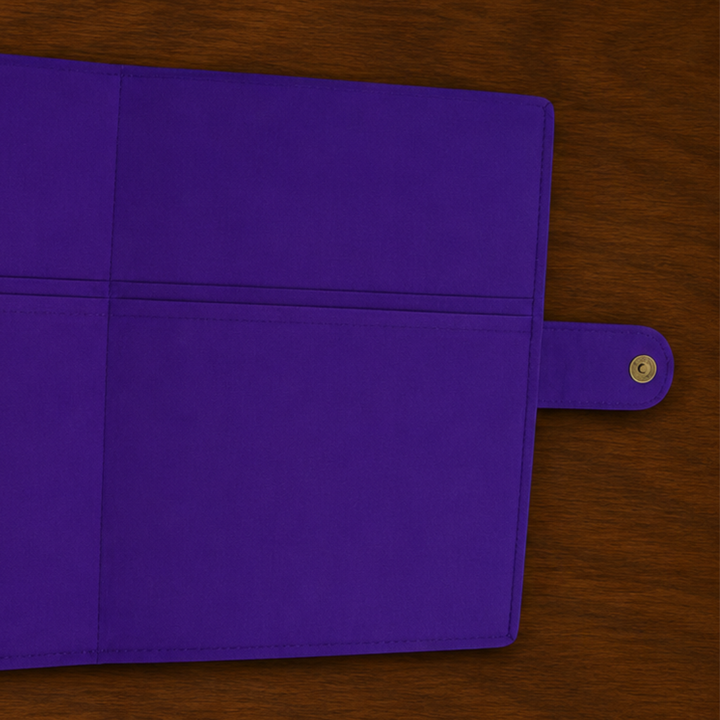 Handcrafted File Folder - Purple Handblock Print