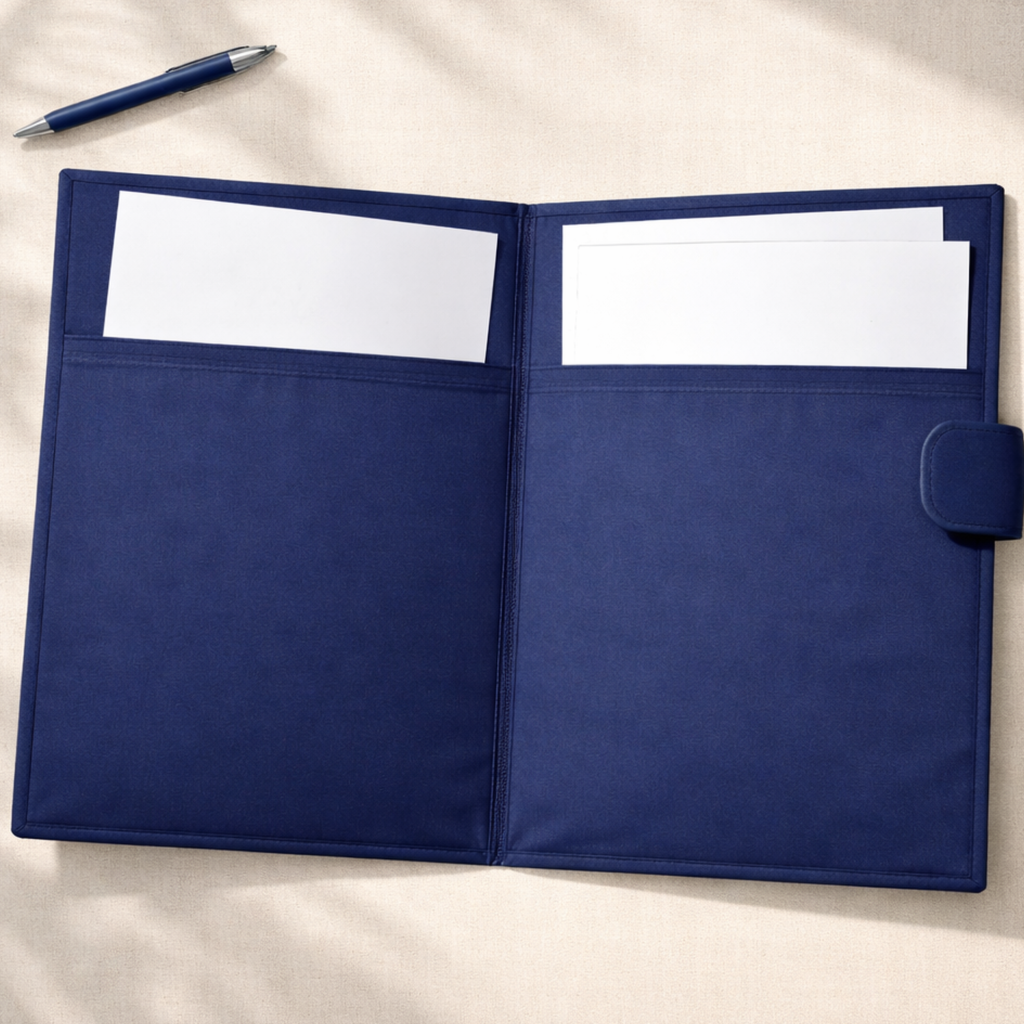 Indigo Handcrafted File Folder