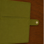 Handcrafted File Folder - Lime and Pink  Handblock Print