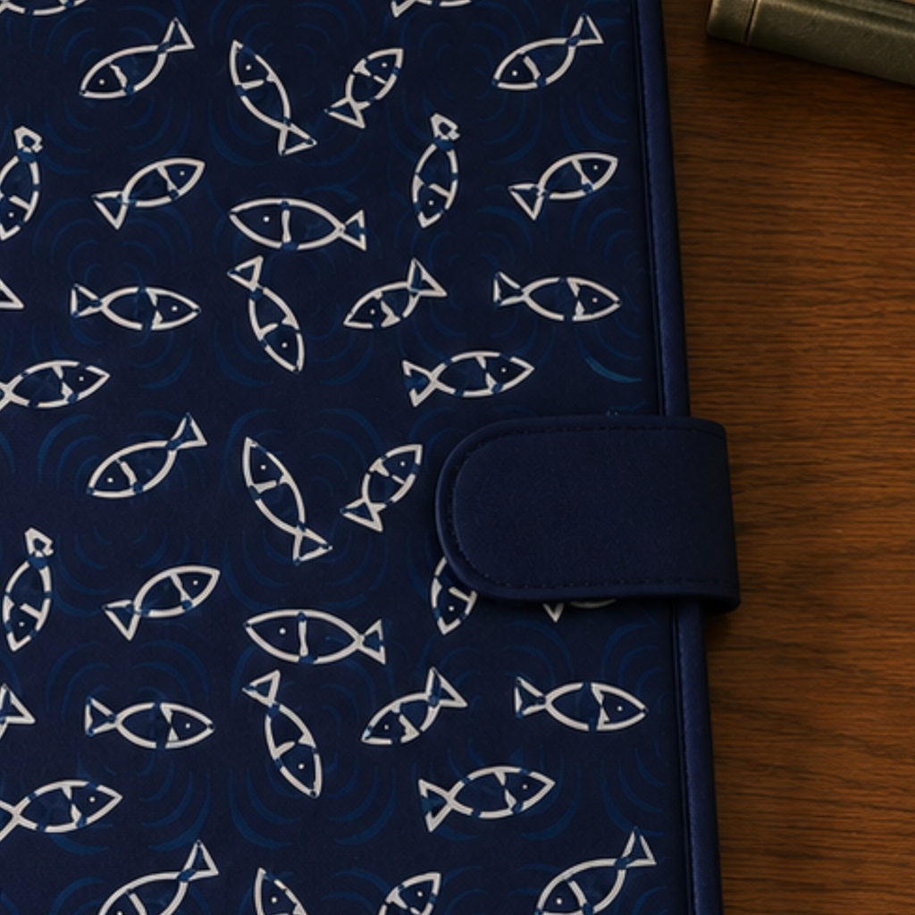 Handcrafted File Folder - Indigo Handblock Print