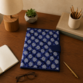 Handcrafted File Folder - Blue Handblock Print