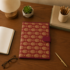 Handcrafted File Folder - Maroon Handblock Print