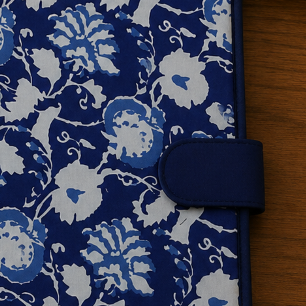 Handcrafted File Folder - Indigo Handblock Print