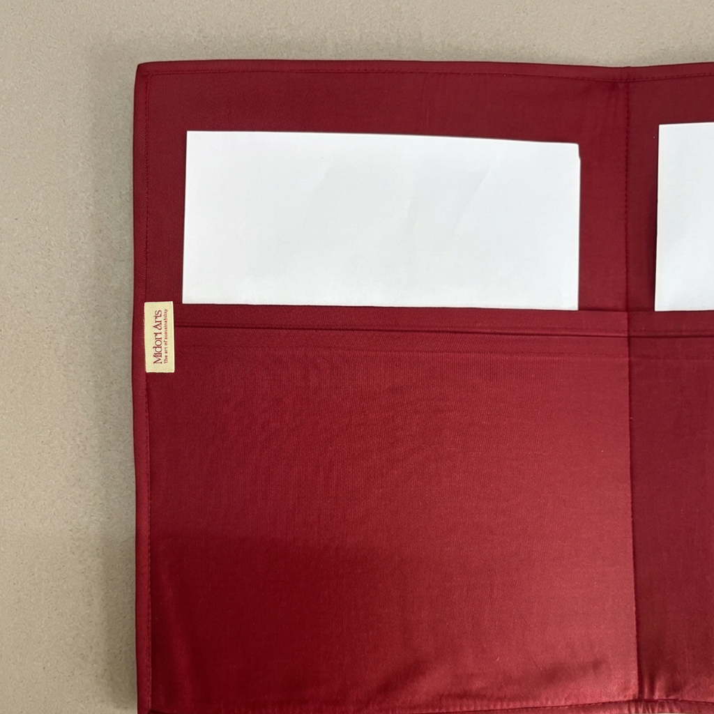 Red Block Print File Folder