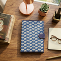 Blue Block Print File Folder