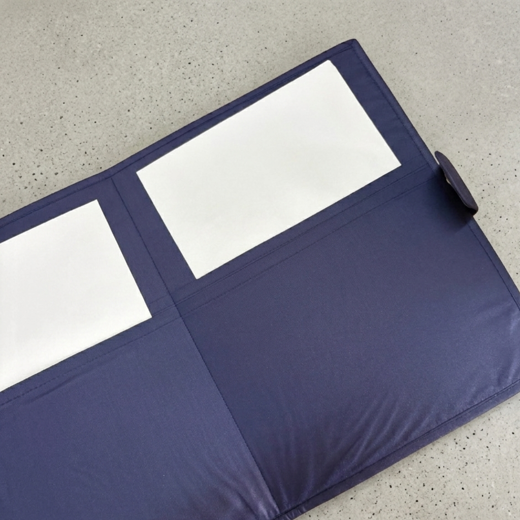 Blue Block Print File Folder