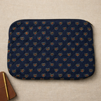 Indigo Ajrakh Handcrafted Quilted Laptop Sleeve