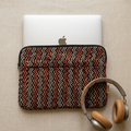 Black Ajrakh  Quilted Laptop Sleeve
