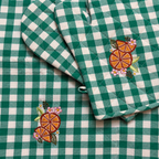 Green Check Apron Set