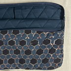 Indigo  Ajrakh Quilted Laptop Sleeve
