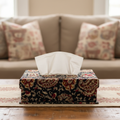 Black Fabric Tissue Box