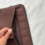 Brown Canvas iPad Sleeve