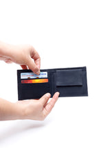 Black Handcrafted Woven Ikkat Print Men Wallet