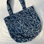 Indigo Handblock Handcrafted Quilted Tote Bag