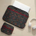 Green Ajrakh Quilted Laptop Sleeve