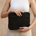 Black Canvas iPad Sleeve