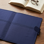 Blue Ikkat Print File Folder