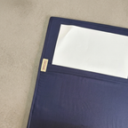 Blue Ikkat Print File Folder