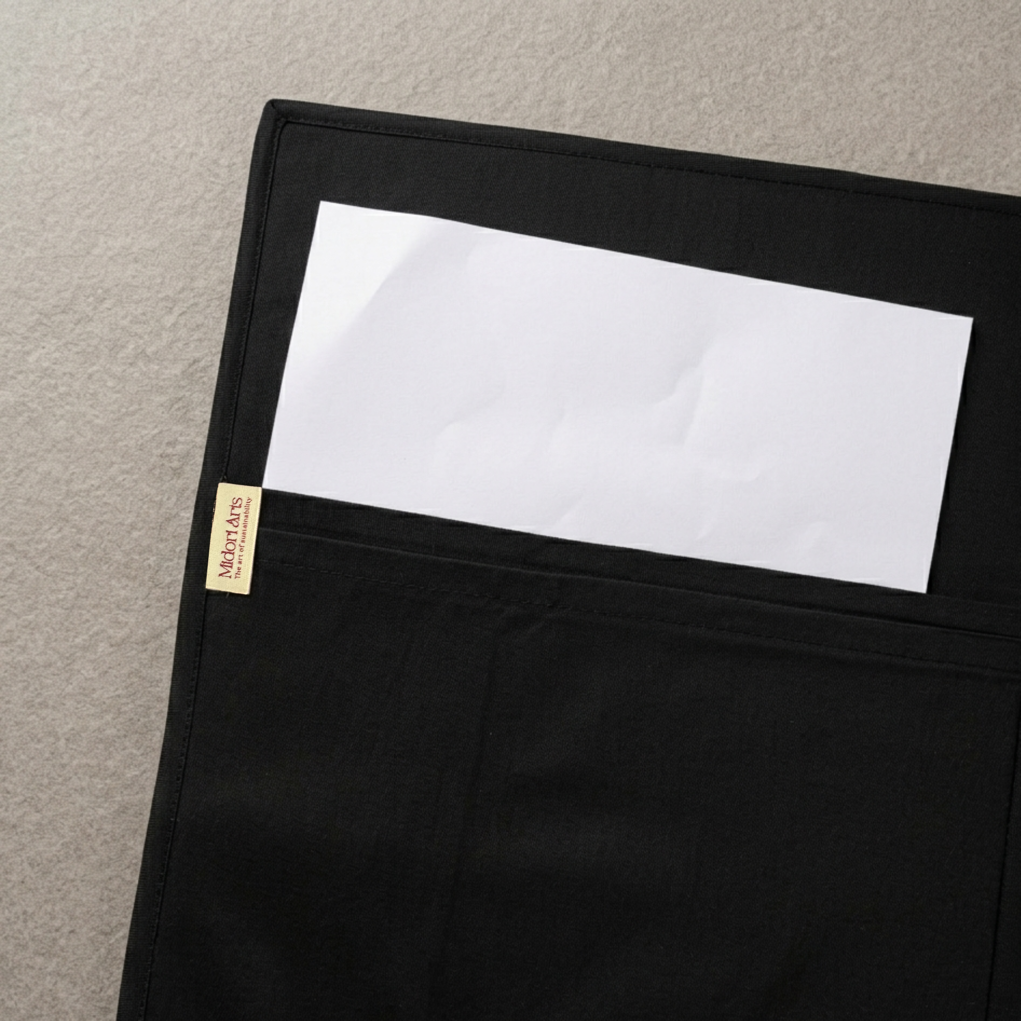 Black Ikkat Print File Folder