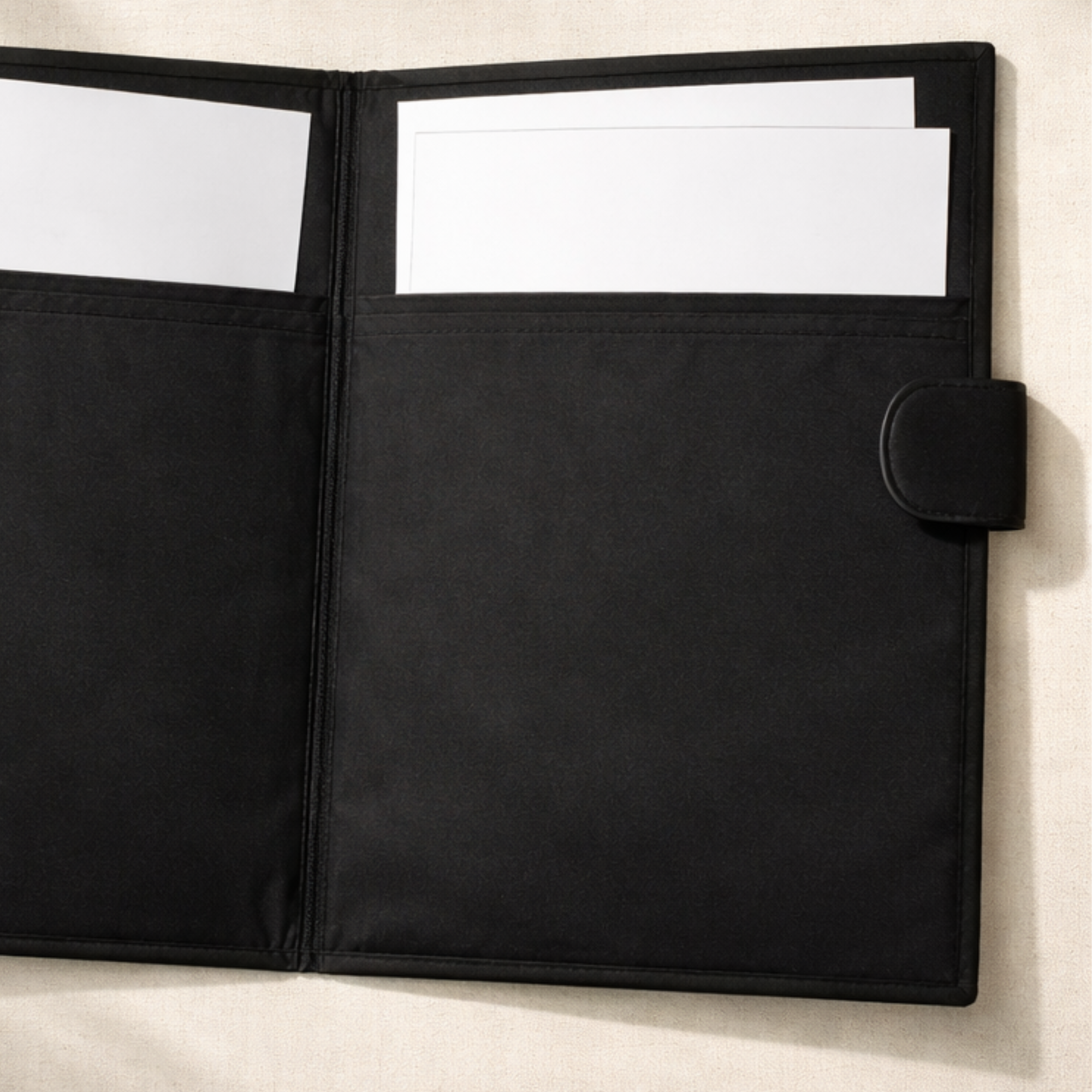 Black Ikkat Print File Folder